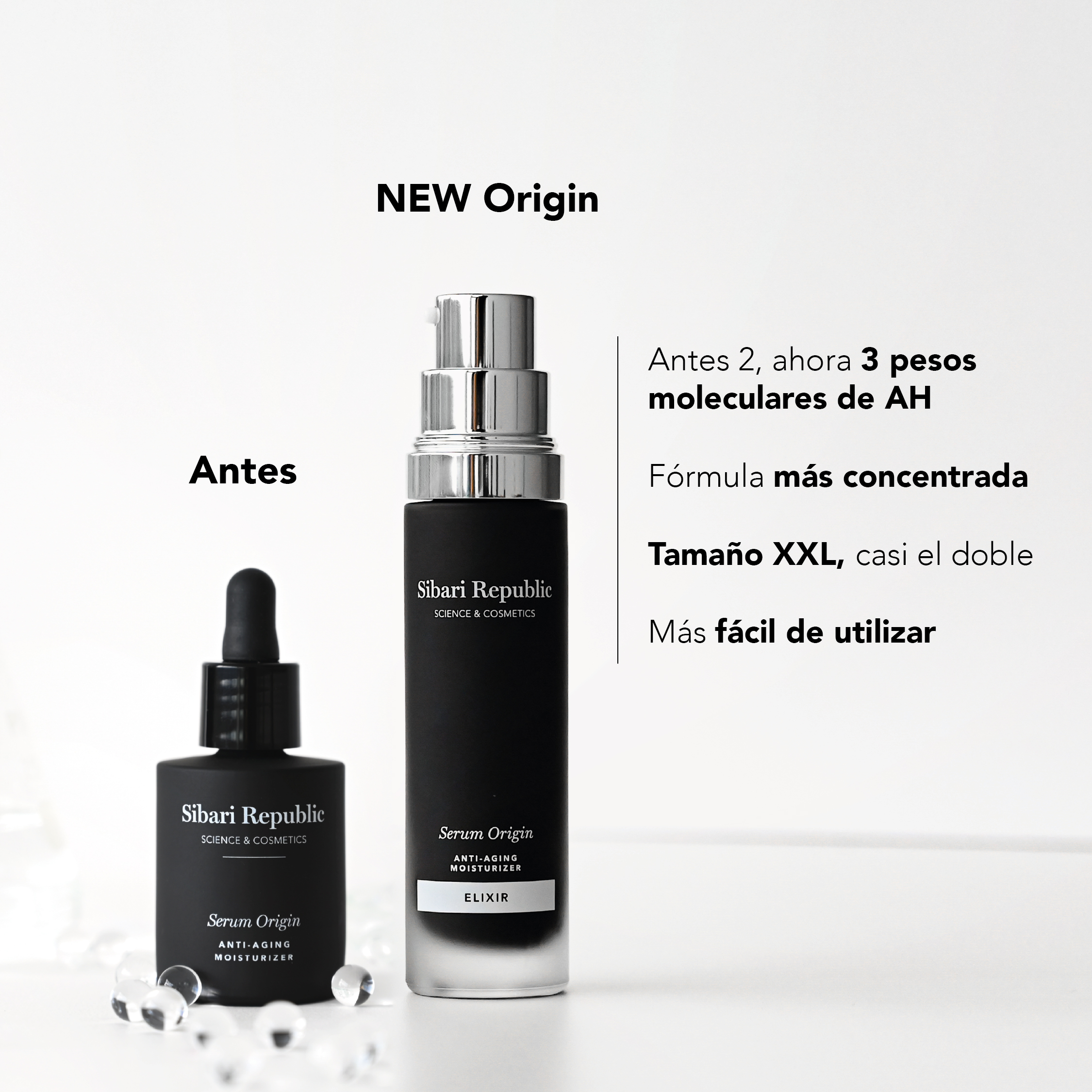 Comparación serum origin vs serum new origin